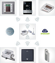 EasySens Geräte Übersicht mit "Batterielos" und "enocean" Logo