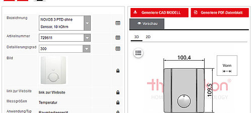 Screenshot BIM-Daten