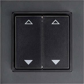 Schalter 55x55 4-Kanal Jalousie Gira anthrazit