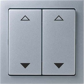 Schalter 4-Kanal Jalousie Busch-Jäger alusilber