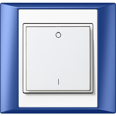 Schalter 2-Kanal Jung blue-white 