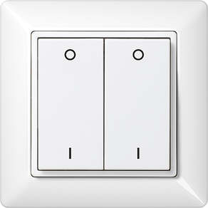 Schalter 4-Kanal Licht Jung alpinweiß