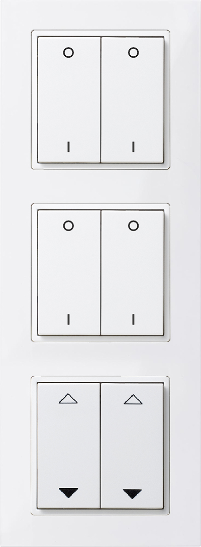 Schalter 3fach Merten weiß