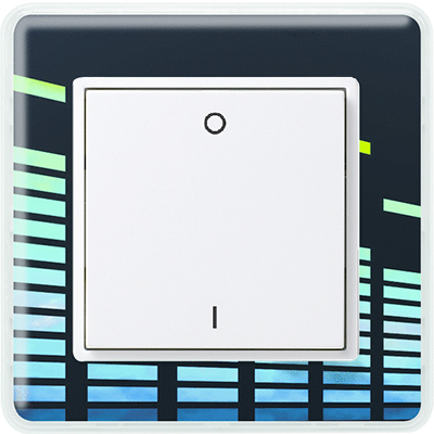 Schalter 2-Kanal Licht Merten Creativ 