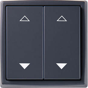 Schalter 4-Kanal Jalousie Mini anthrazit